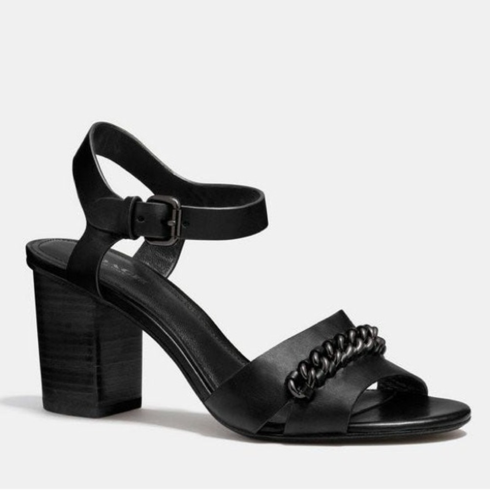Coach Black Heels / Sandals